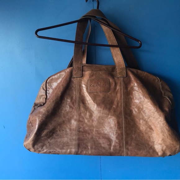 Cole Haan Portage II Leather Duffle Bag - Picture 1 of 11